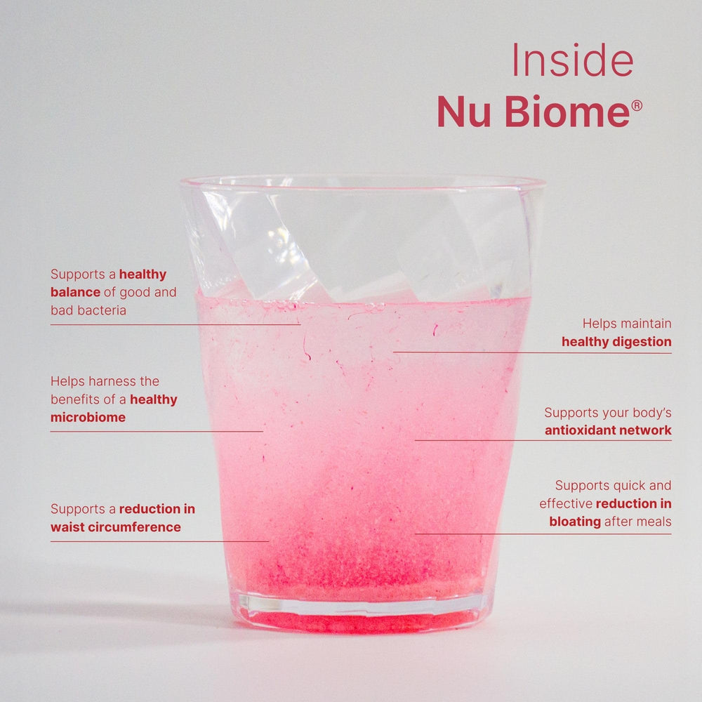 Nu Skin Pharmanex Nu Biome energy-spark beverage mix for daytime activity.