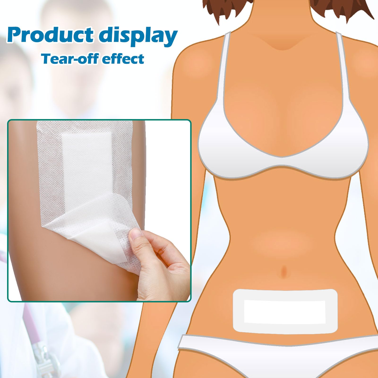 Nuanchu breathable gauze dressings keep skin comfortable during healing.