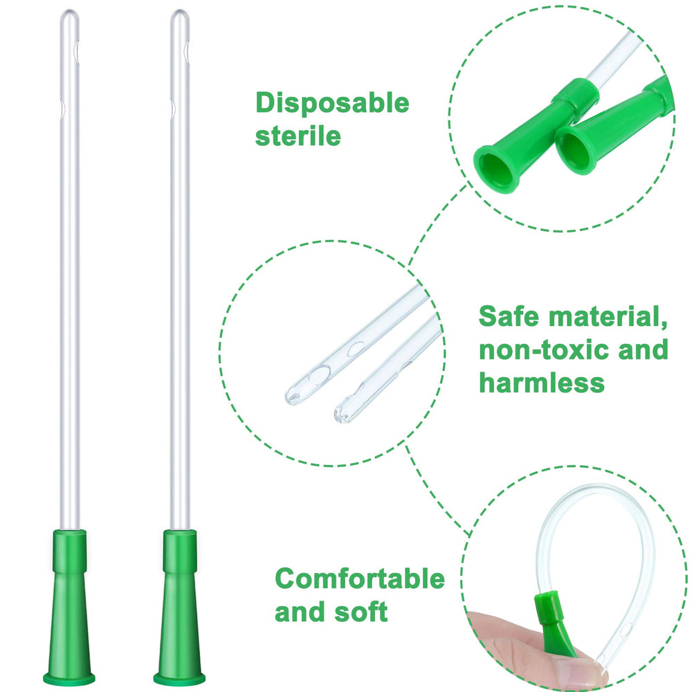 Nuanchu clear PVC enema tube 15 cm for visibility and control