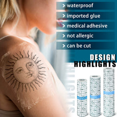 Nuanchu stretch adhesive bandage visible on skin highlighting comfortable wear.