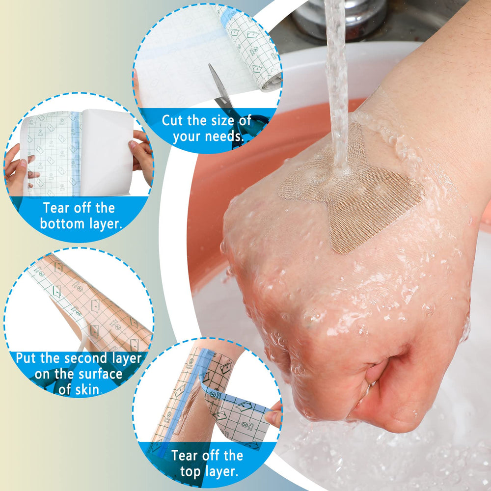 Nuanchu tattoo bandage 12-inch roll for extended coverage and secure adhesion.