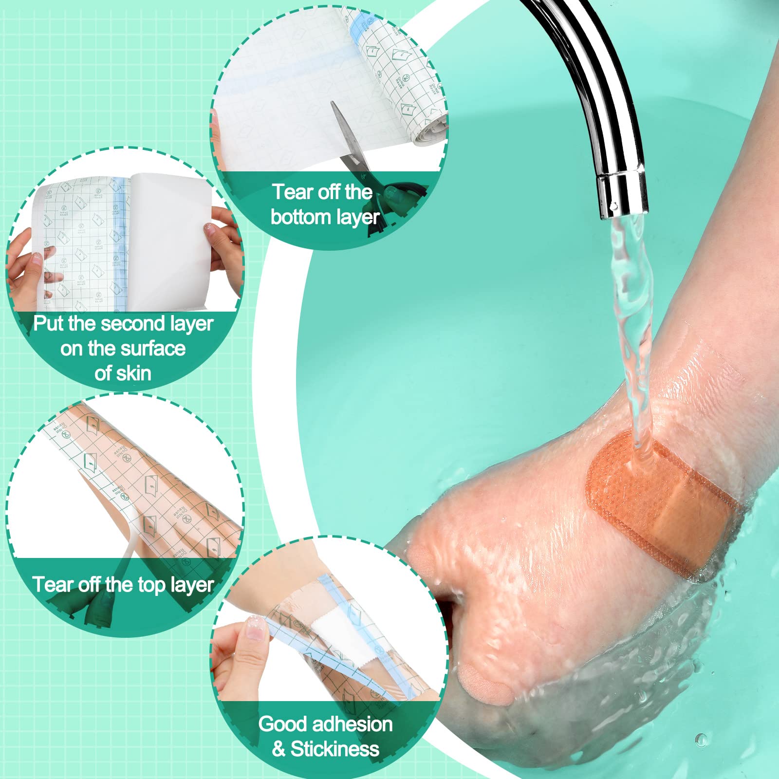 Nuanchu tattoo bandage eight-inch roll for medium coverage.
