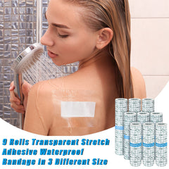 Nuanchu transparent tattoo film wrap for discreet protection during water activities.