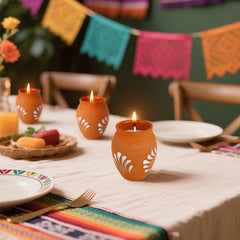 Nuanchu candles ideal for weddings, Cinco de Mayo, and festive decor.