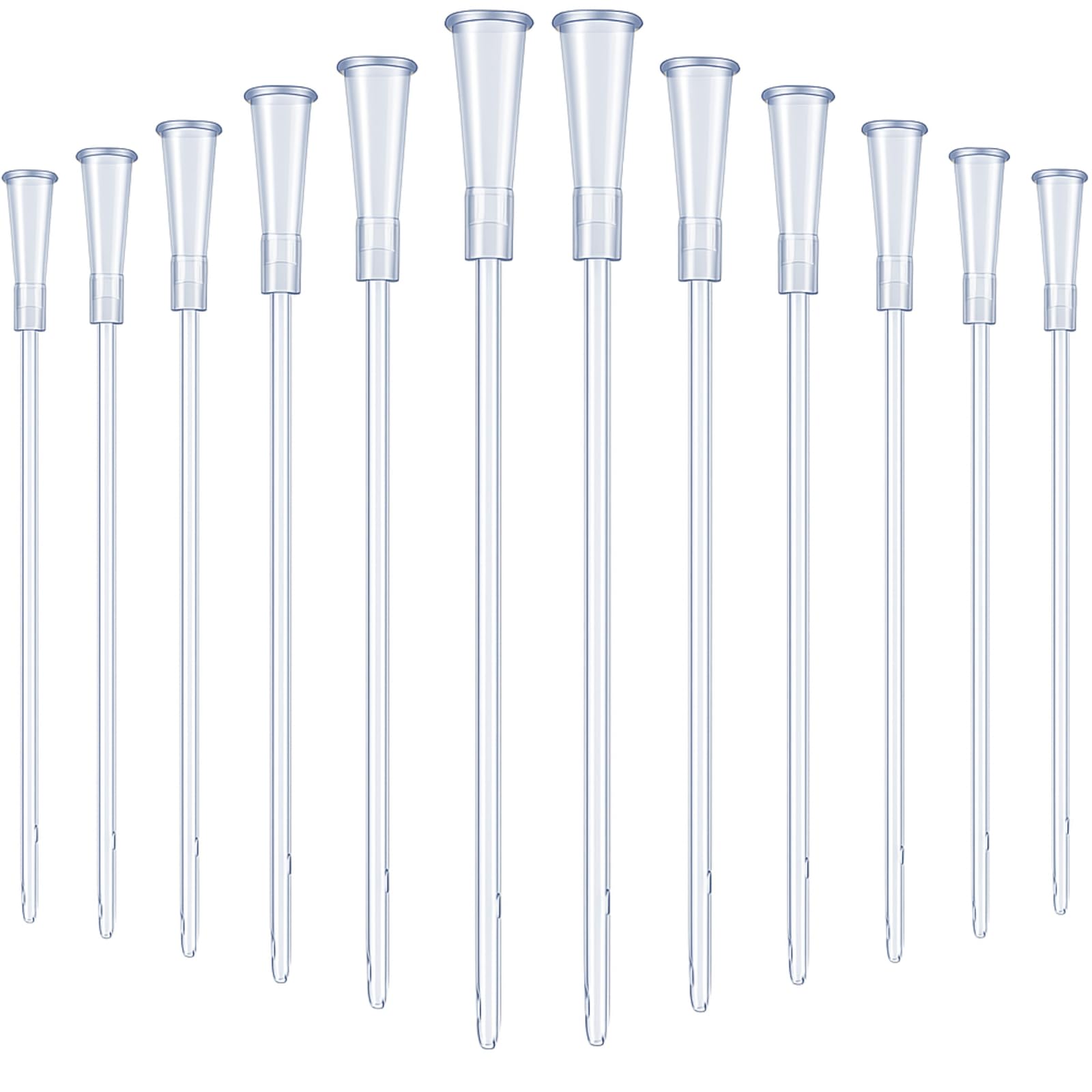 Nuanchu white PVC replacement tube kit, top view, for easy compatibility with enema kits.