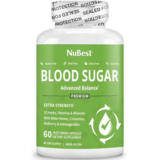 NuBest Blood Sugar Advanced Formula capsules ready for daily use and easy dosing.