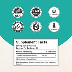NuBest collagen capsules closeup highlighting daily beauty support
