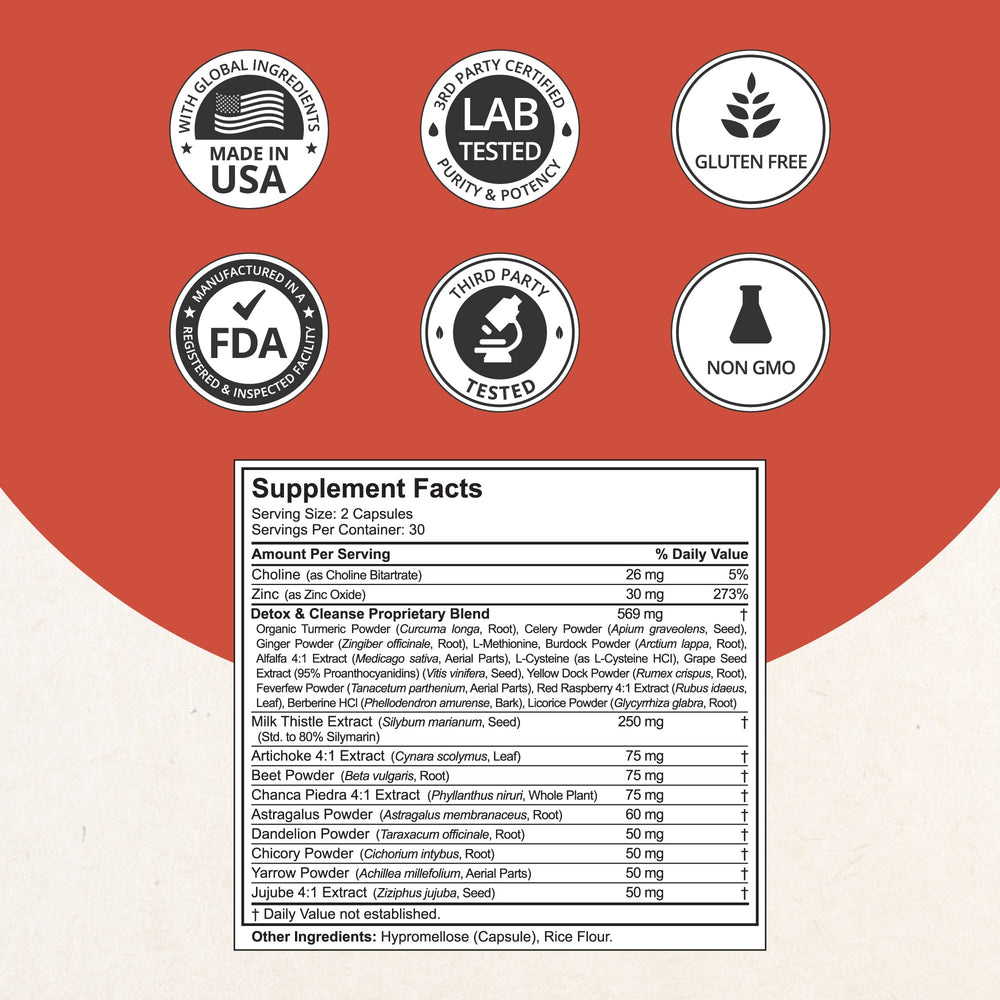 NuBest LiverTox bottle back label emphasizing 60 vegan capsules for liver health