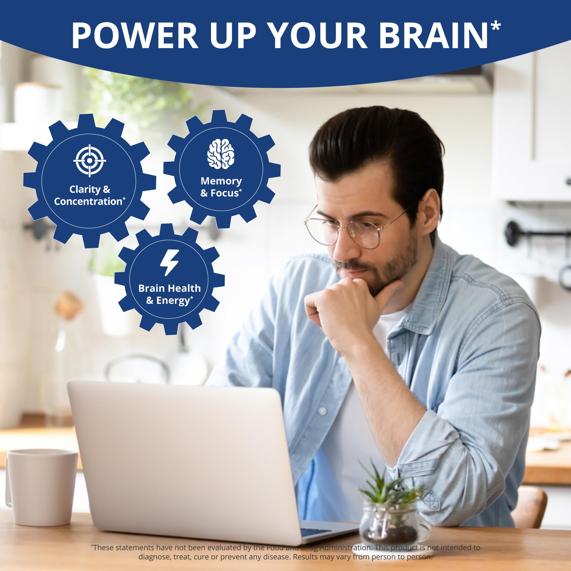 NuBrain capsules closeup demonstrates easy vegan capsules for daily focus