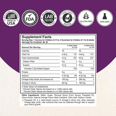 NuBest Omega-3 Gummies citrus flavor appeals to kids during school days.