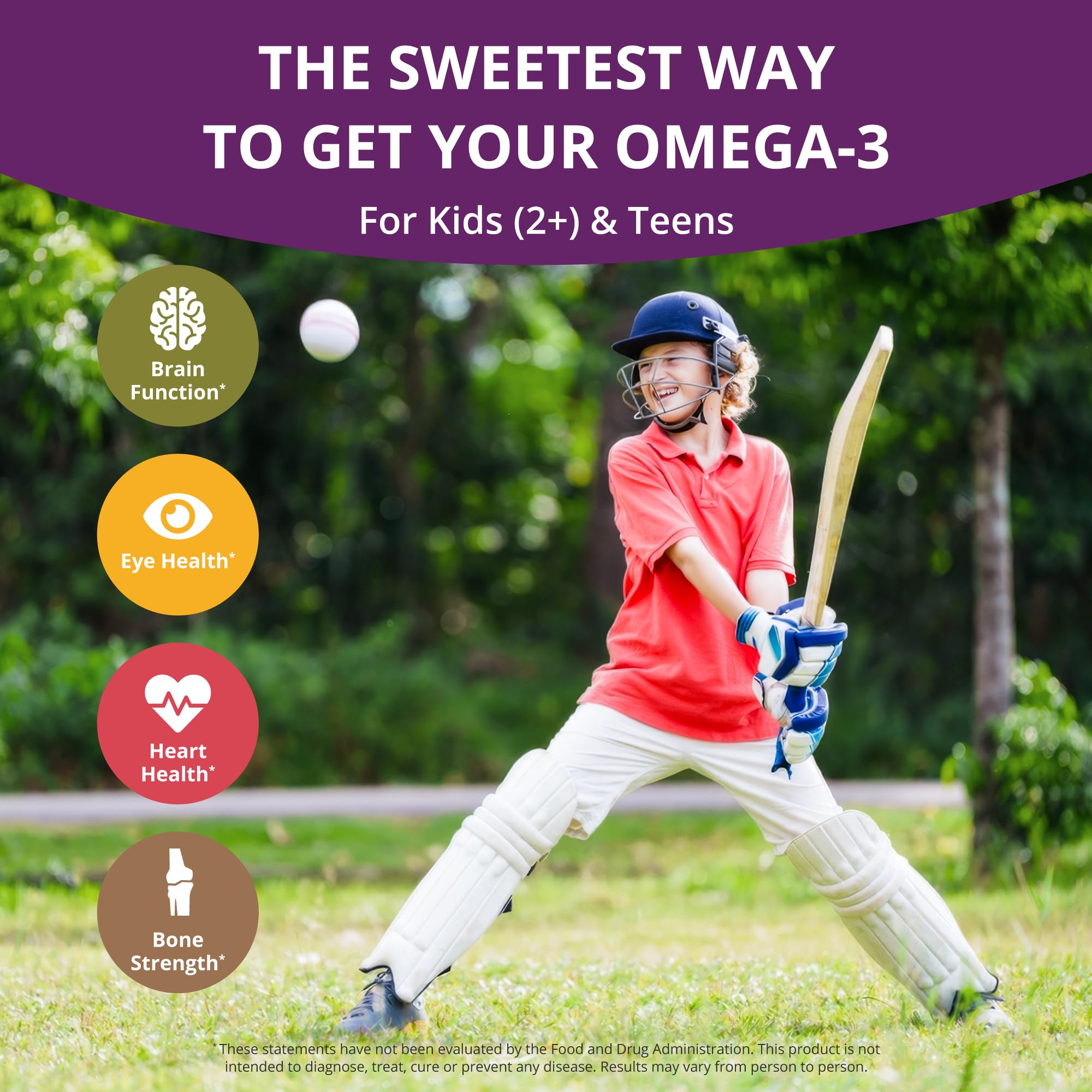 NuBest Omega-3 Gummies teens study-time scene highlighting focus and memory support.