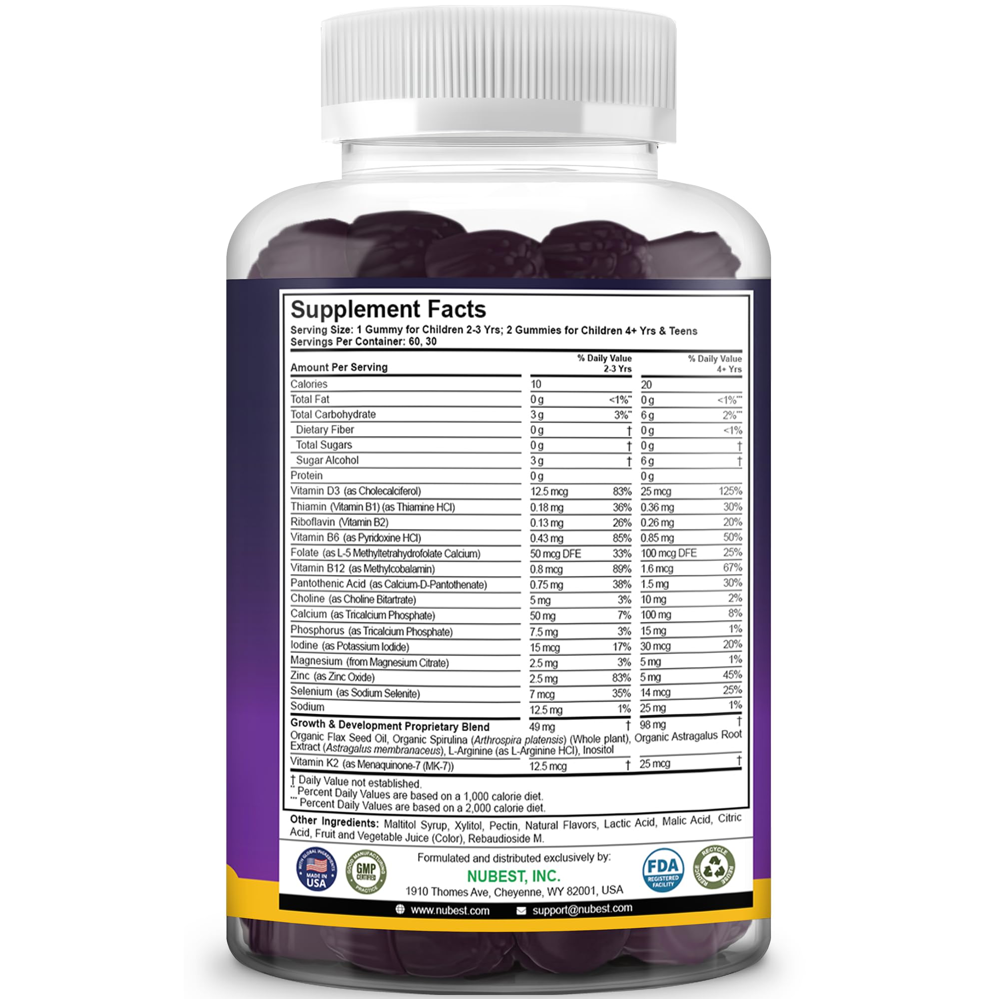 NuBest Tall Gummies family-use shot for daily routines.