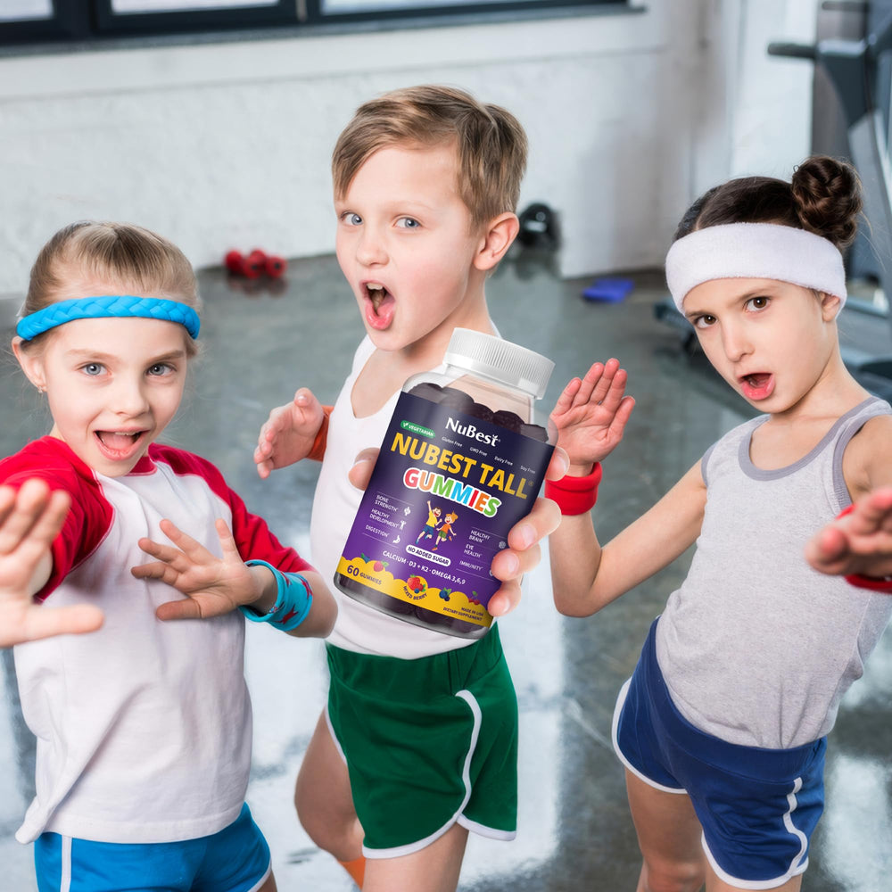 NuBest Tall Gummies made in USA facility with quality label.