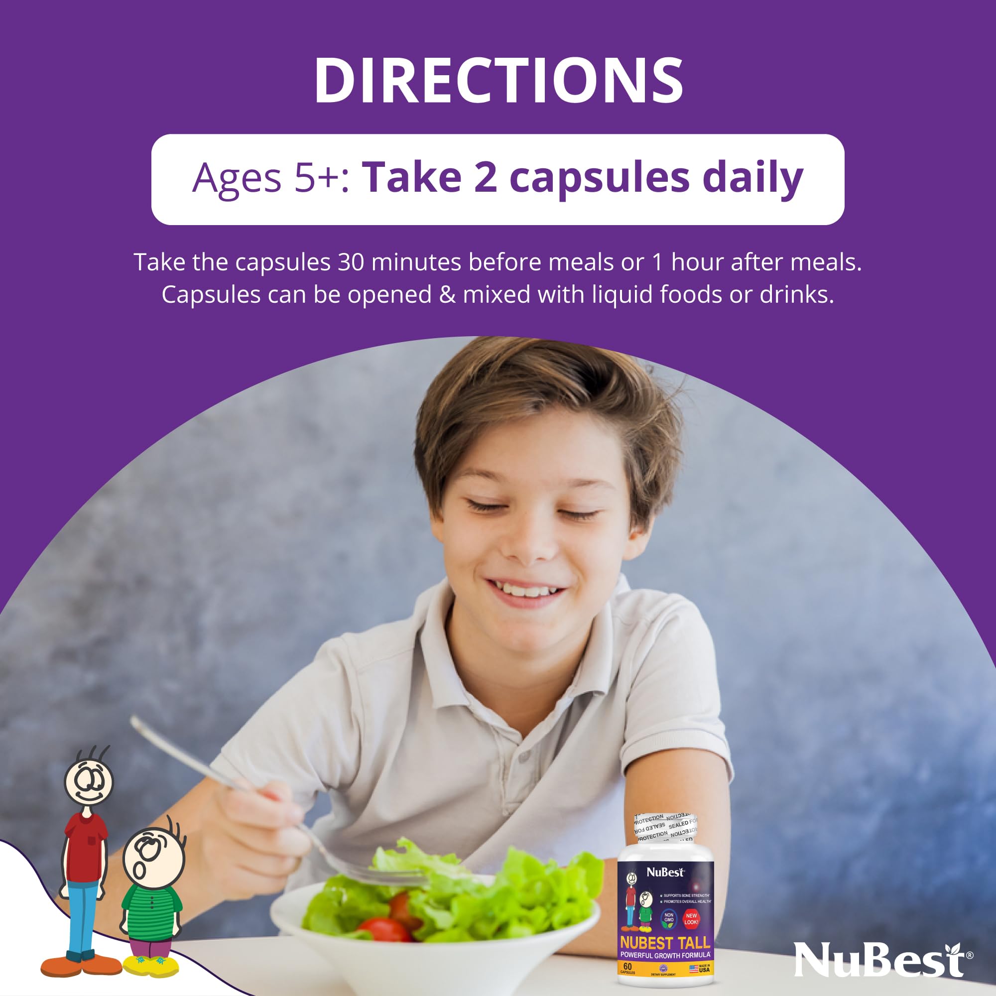 NuBest Tall packaging highlighting immune support blend.