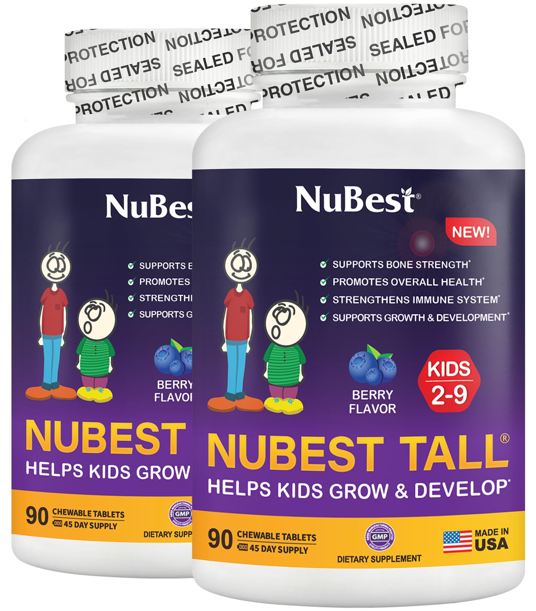 NuBest Tall Kids berry chewable tablet with berry flavor for daily nutrition