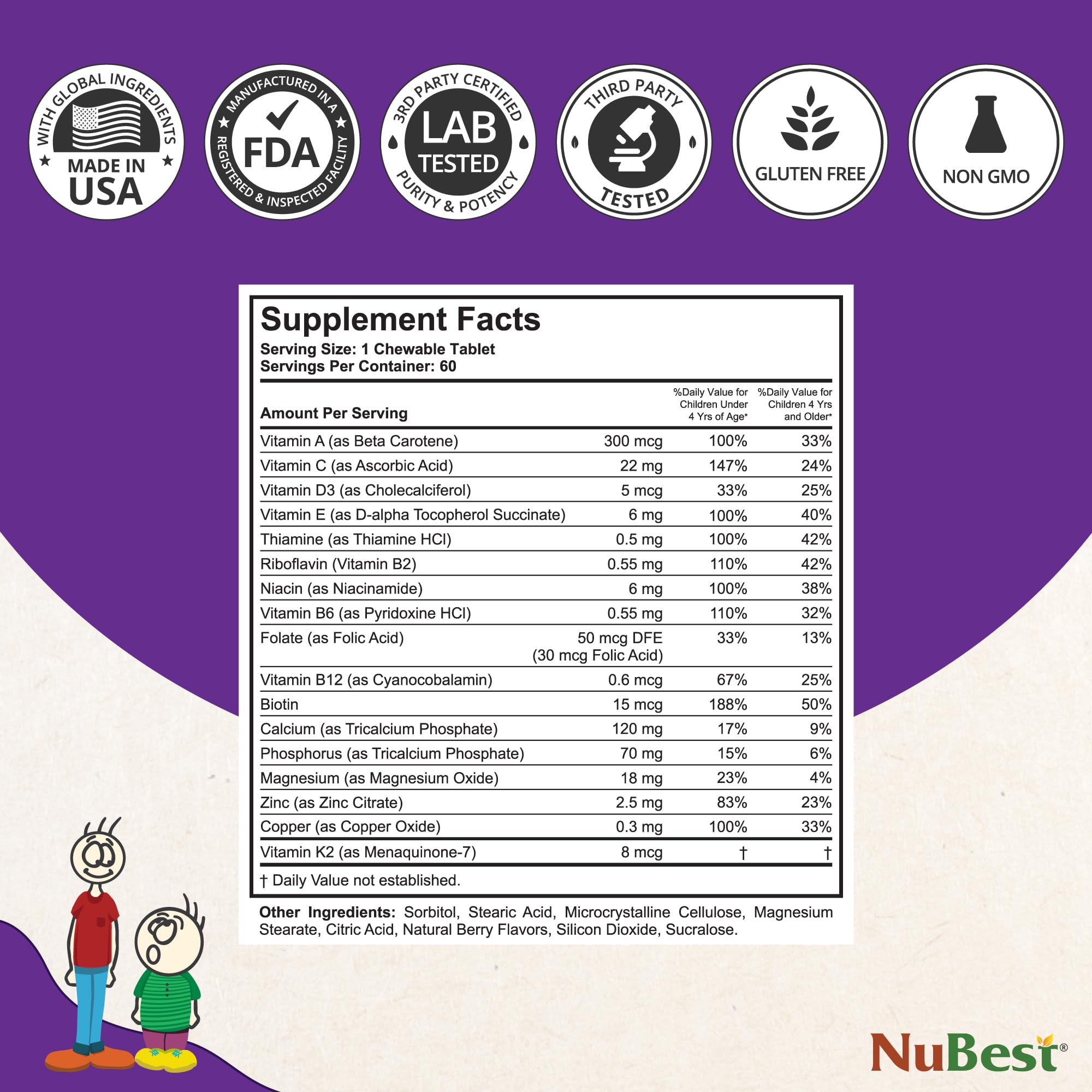 NuBest Tall Kids bone-strength nutrients with calcium and D3