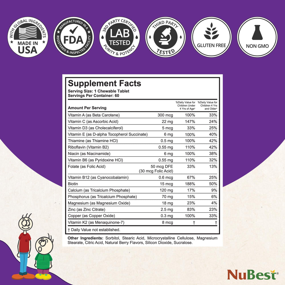 NuBest Tall Kids bone-strength nutrients with calcium and D3