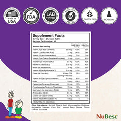 NuBest Tall Kids bottle indicating long-term supply for families
