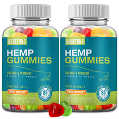 Nubetong hemp gummies pack front view for daily wellness