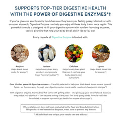 Nucific Digestive Enzyme capsules arranged for a daily serving boost to nutrient absorption.