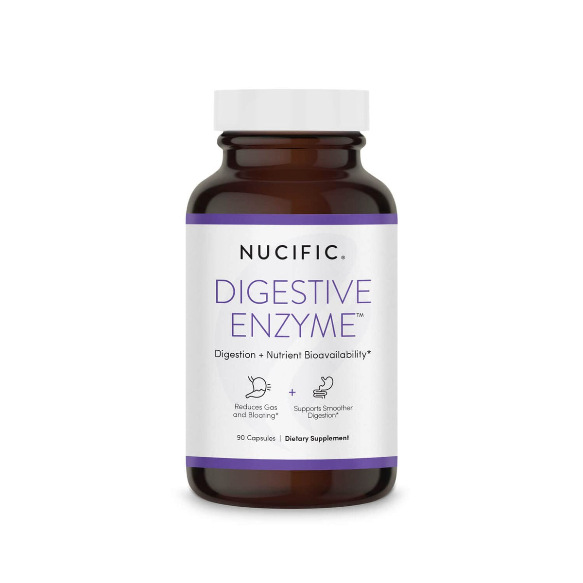 Nucific Digestive Enzyme Supplement bottle with capsules supports digestion and nutrient absorption.