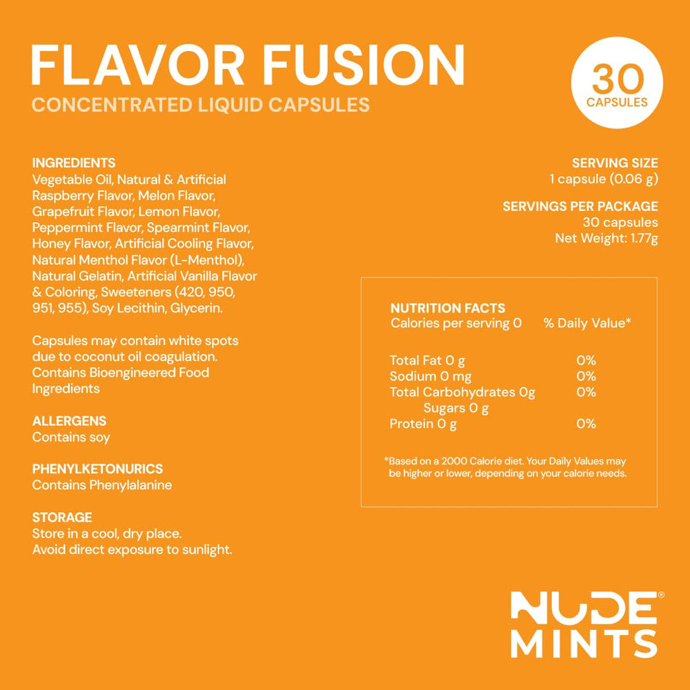 NUDE Mints provides dry mouth comfort with a refreshing mint flavor