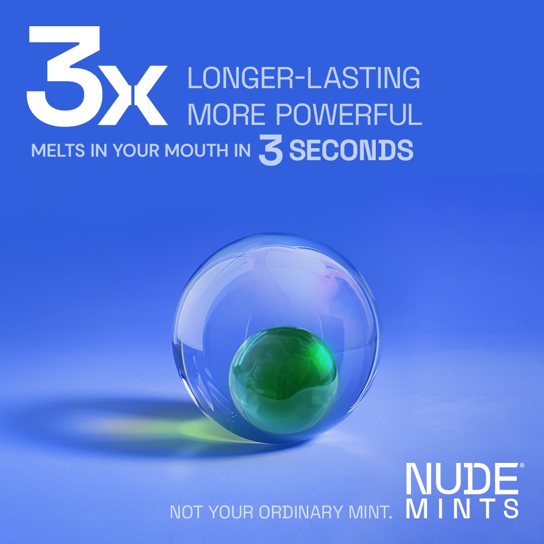 NUDE MINTS inner capsule detail emphasizes deeper freshness after the initial mint hit