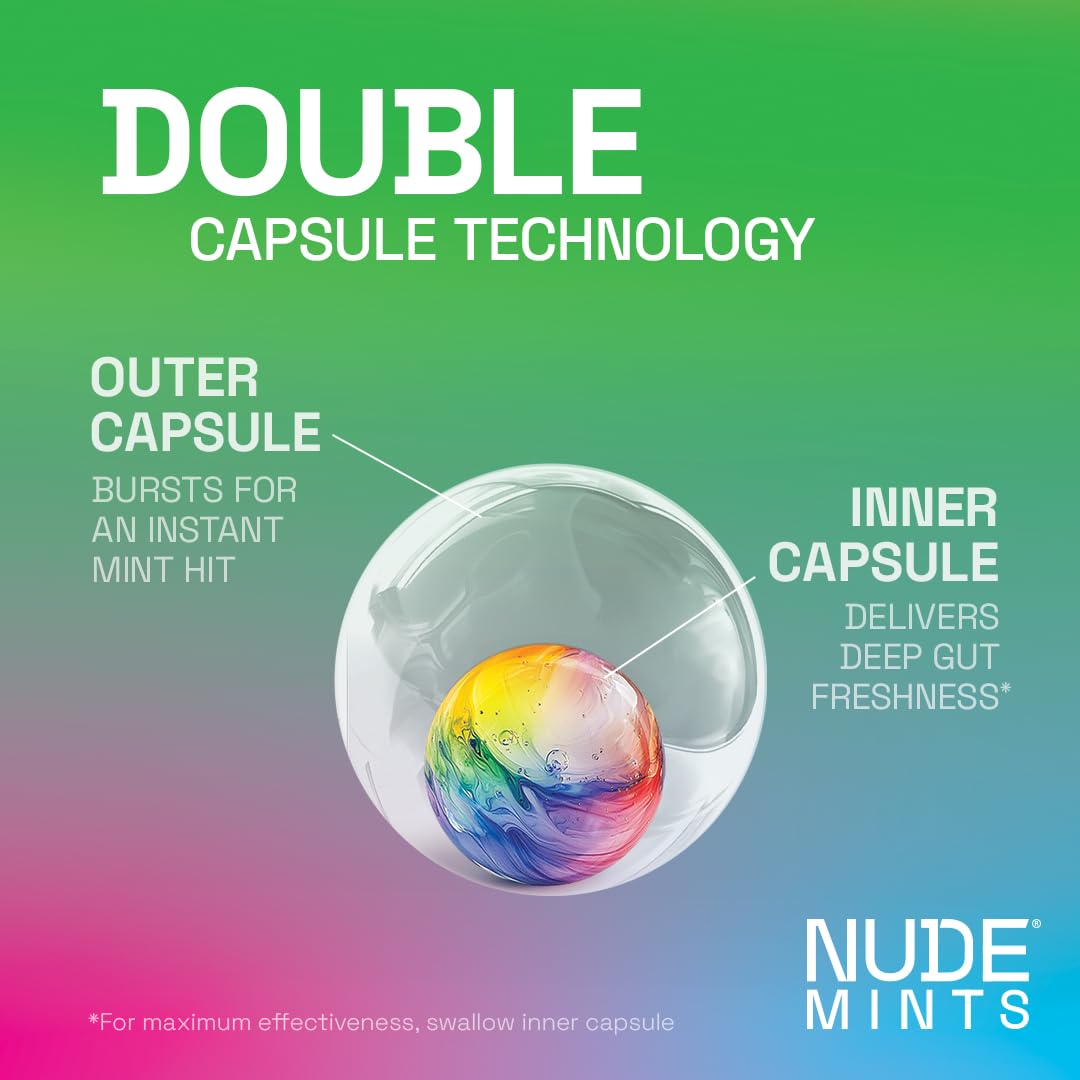 NUDE Mints travel-friendly mini-pack fits in pocket or purse