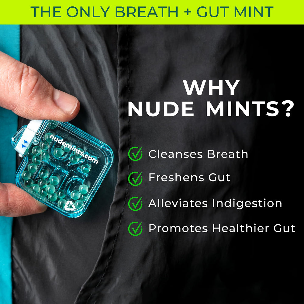 NUDE Mints outer and inner capsule design extends freshness for longer breath