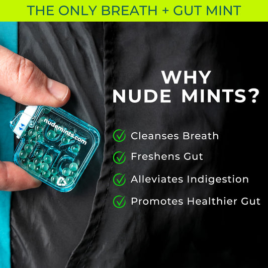 NUDE Mints outer and inner capsule design extends freshness for longer breath