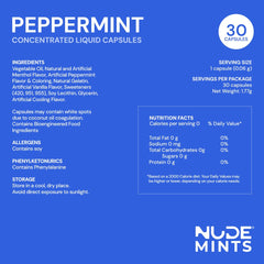 NUDE MINTS peppermint flavor splash signals refreshing taste for social moments