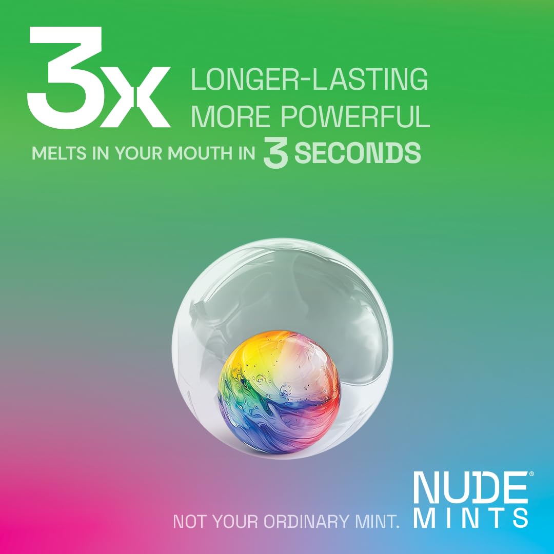 NUDE Mints zero sugar and calories for guilt-free minting