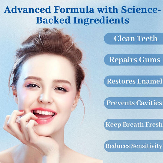 NUDENTA Odontic Repair drops shown for precise, mess-free application.