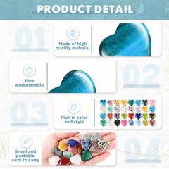 Nuenen energy-balancing heart stones promote clearer focus and confidence
