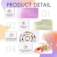 Compact Nuenen rose quartz hearts for on-the-go stress relief