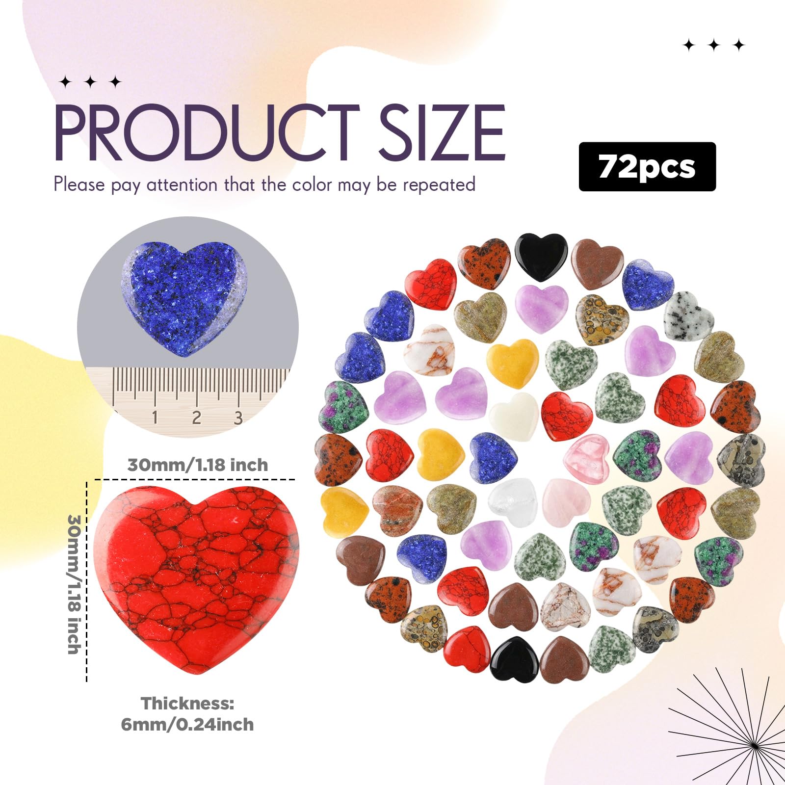 Nuenen 1.2 inch heart worry stone for pocket carry and soothing touch