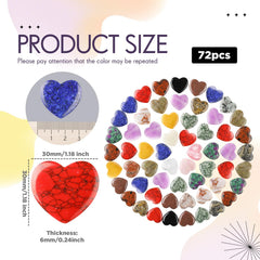 Nuenen 1.2 inch heart worry stone for pocket carry and soothing touch