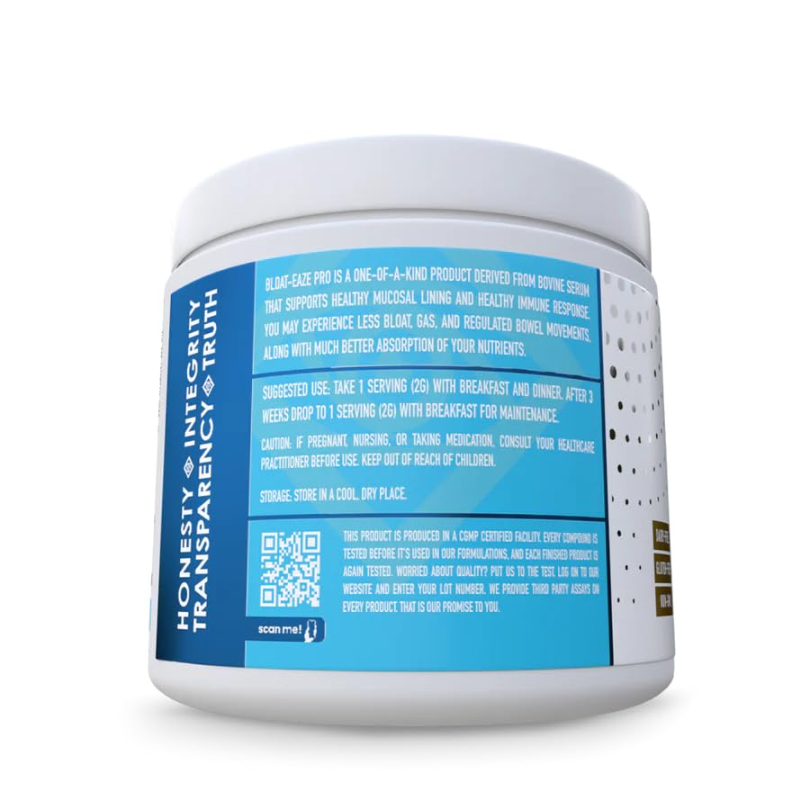NuEthix Bloat Eaze Pro scoop dispensing powder for easy dosing