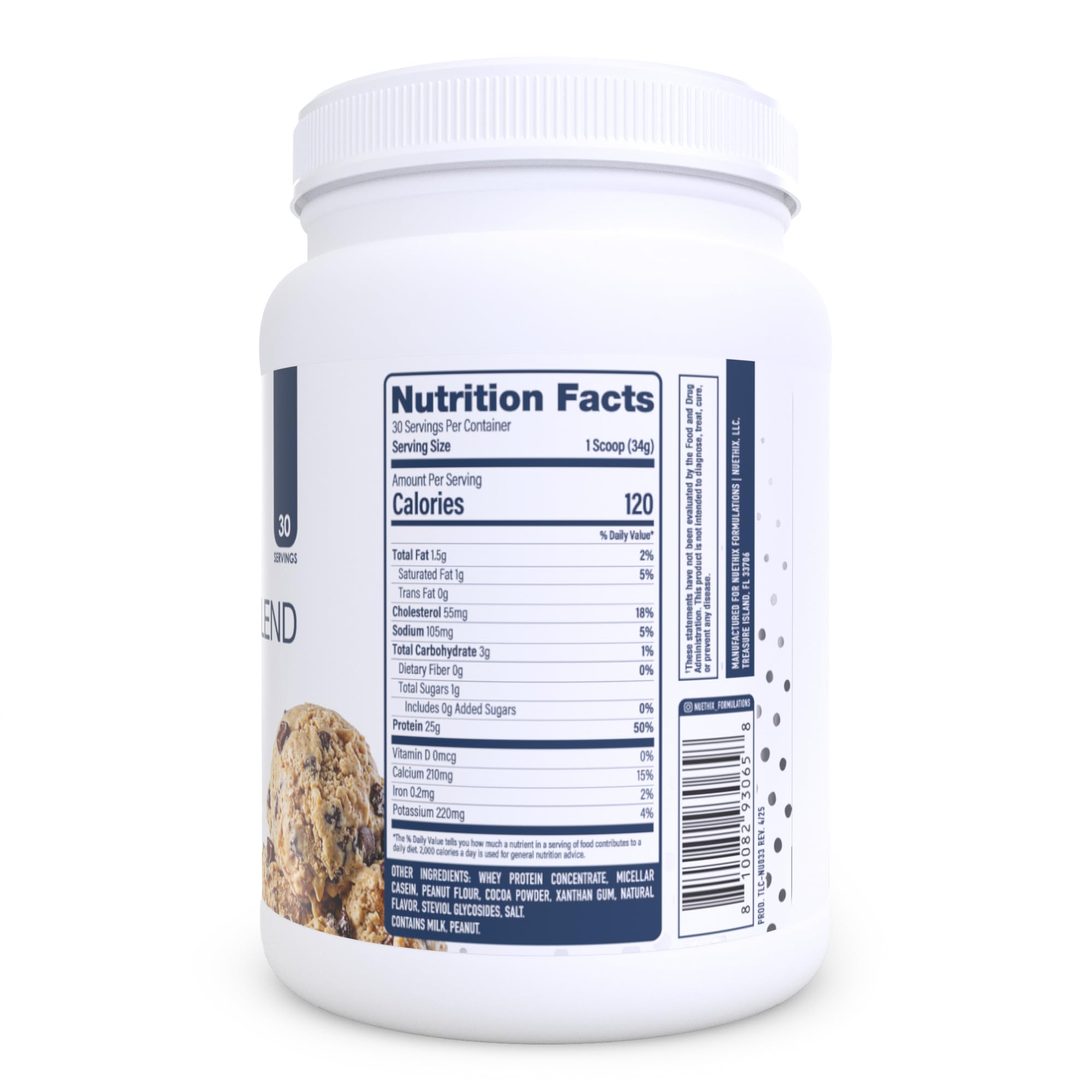Nu-Protein Blend shake in glass for post-workout fuel.