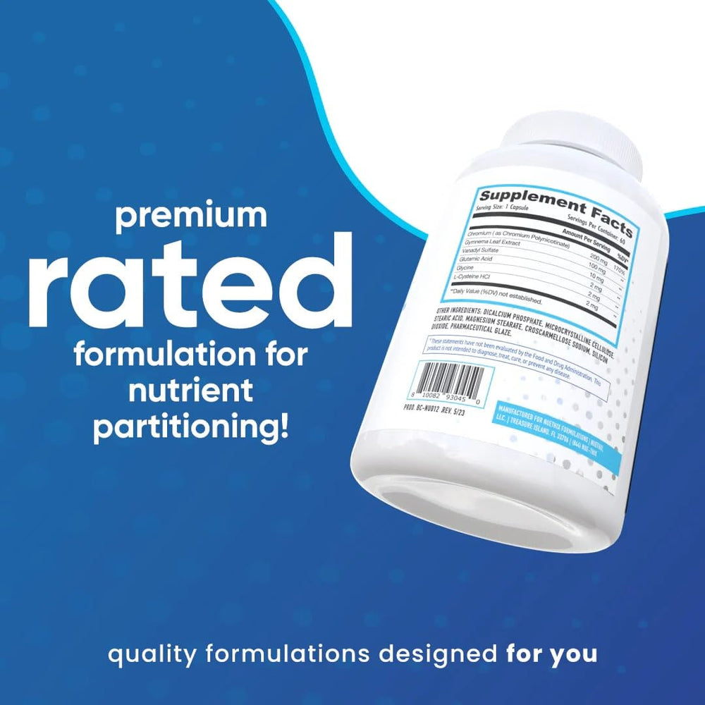 NuEthix SLIN-Trol ingredients panel with chromium polynicotinate and glycine
