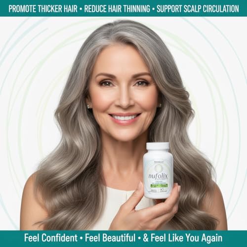 Nufolix label highlights biotin and zinc for follicle health.