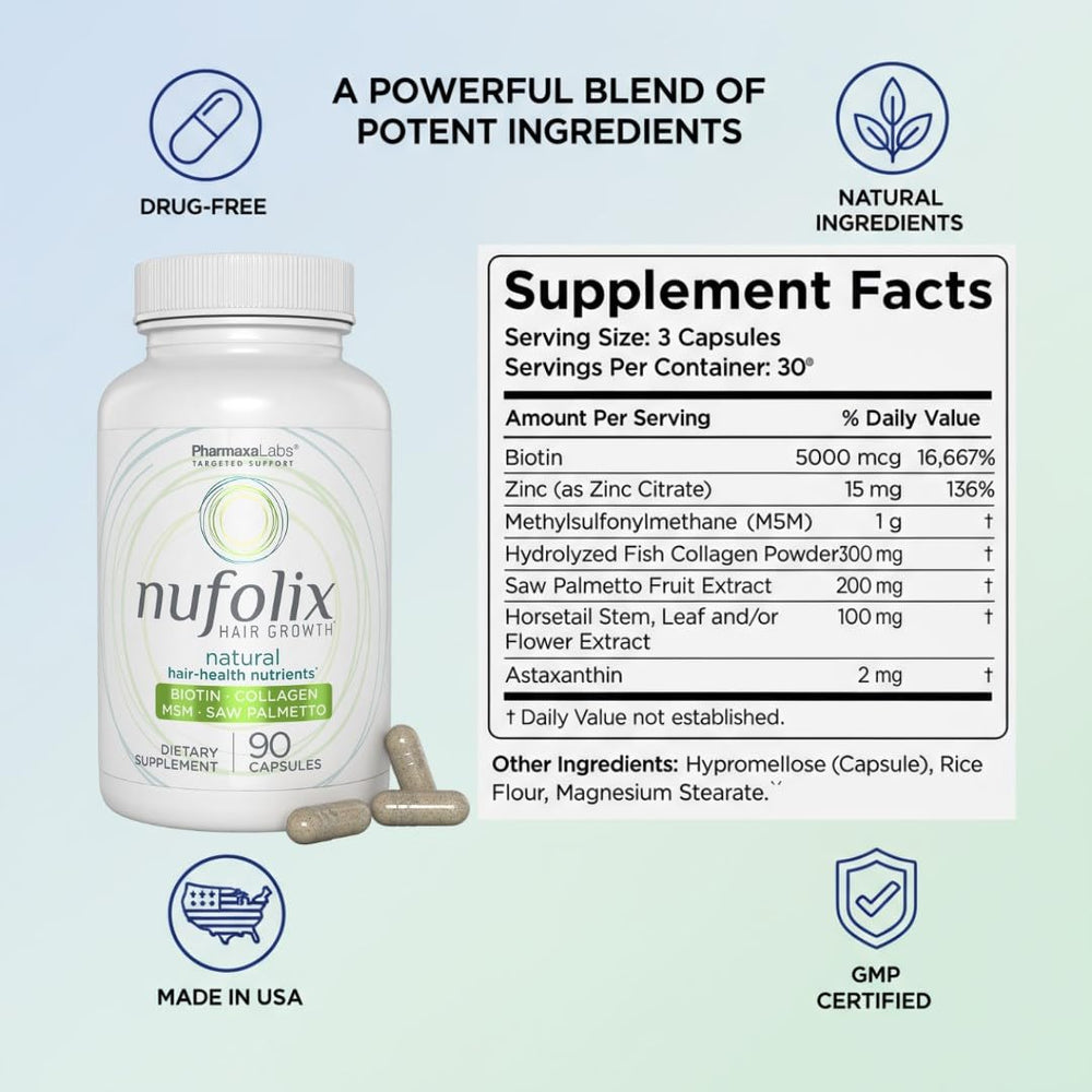 Nufolix packaging on dresser for an easy daily routine.