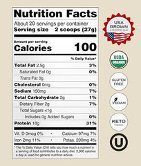 NUFYX peas close-up showcasing organic USA-grown ingredients.
