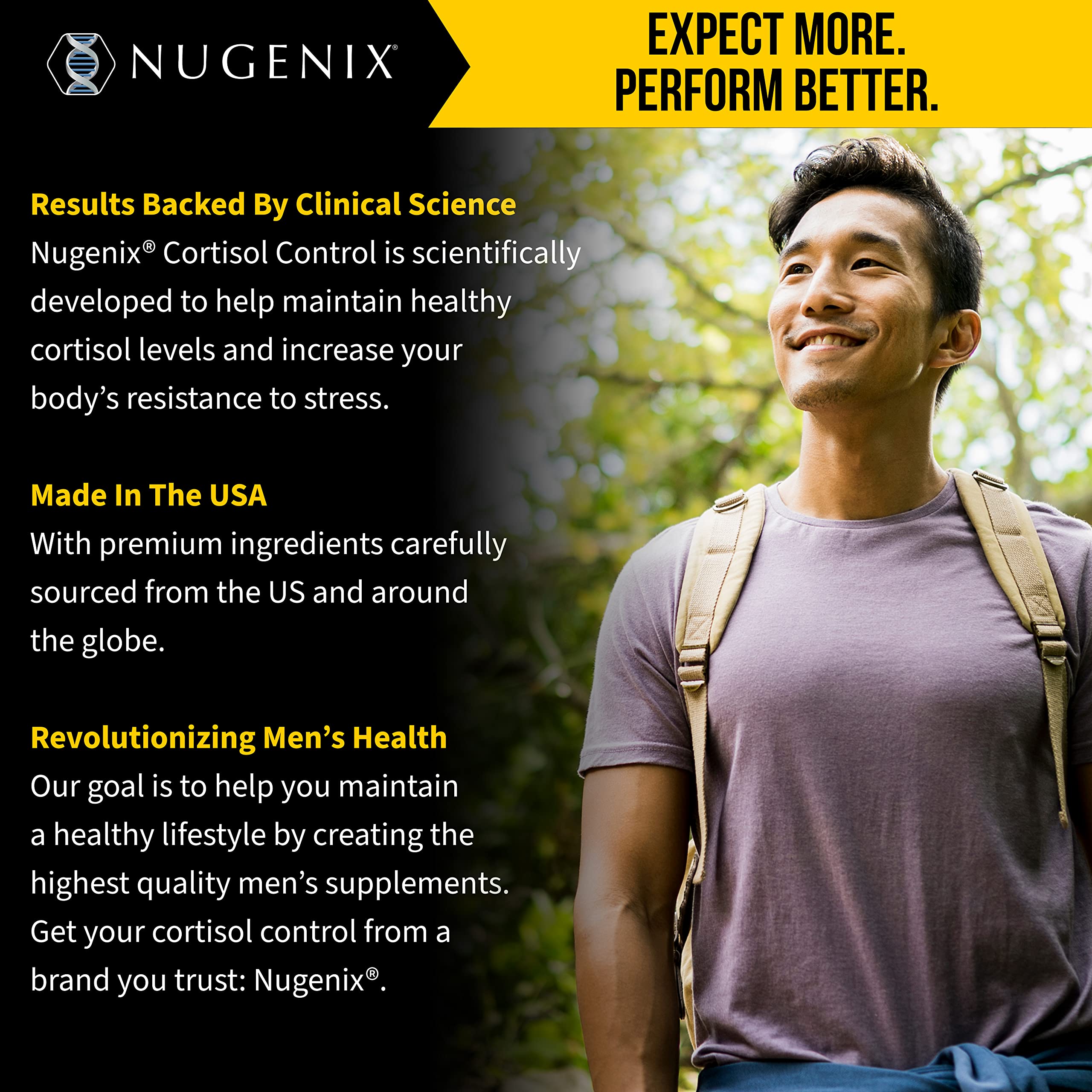 Nugenix Cortisol Control energy-support capsule for daytime vitality.