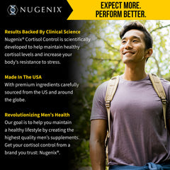 Nugenix Cortisol Control energy-support capsule for daytime vitality.