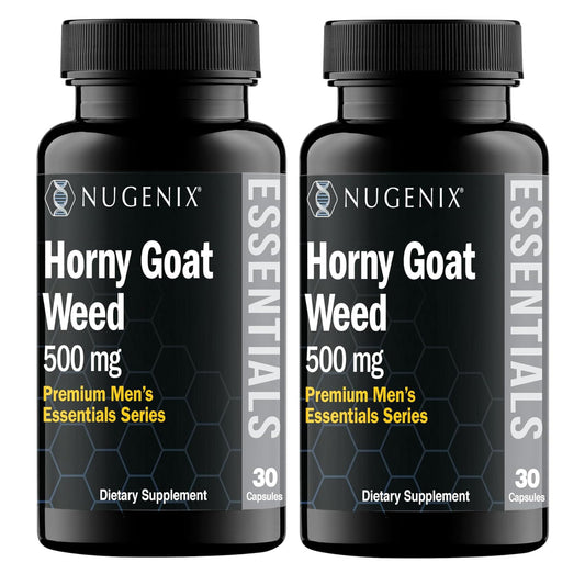 Nugenix Essentials Horny Goat Weed bottle for daily vitality support