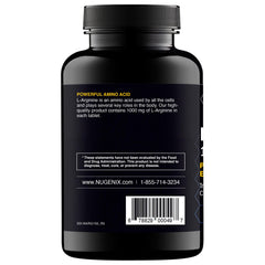 Nugenix Essentials L-Arginine in hand demonstrates convenient daily dosing.