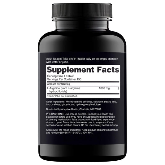 Nugenix Essentials L-Arginine tablets close-up highlights easy-to-swallow design.