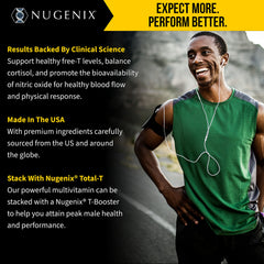 Nugenix daily-use scene with tablet and a glass of water.