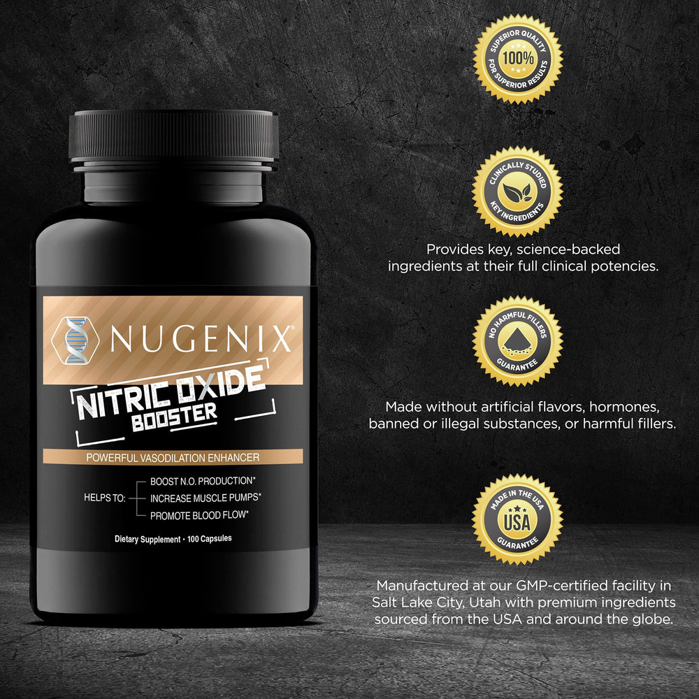 Nugenix clinical studies reference potential nitric oxide boost during exercise.